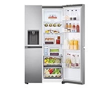 LG Side-by-Side хладилник, DoorCooling<sup>+</sup>™ и ThinQ™ технология, 635L капацитет, GSLV71PZLE, GSLV71PZLE, thumbnail 4