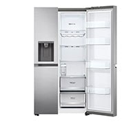 LG Side-by-Side хладилник, DoorCooling<sup>+</sup>™ и ThinQ™ технология, 635L капацитет, GSLV71PZLE, GSLV71PZLE, thumbnail 5