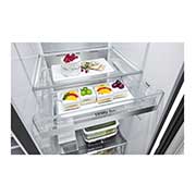 LG InstaView Door-in-Door™ Side-by-Side хладилник, DoorCooling™ и ThinQ™ технология, 635L капацитет, GSXV91MCAE, GSXV91MCAE, thumbnail 11