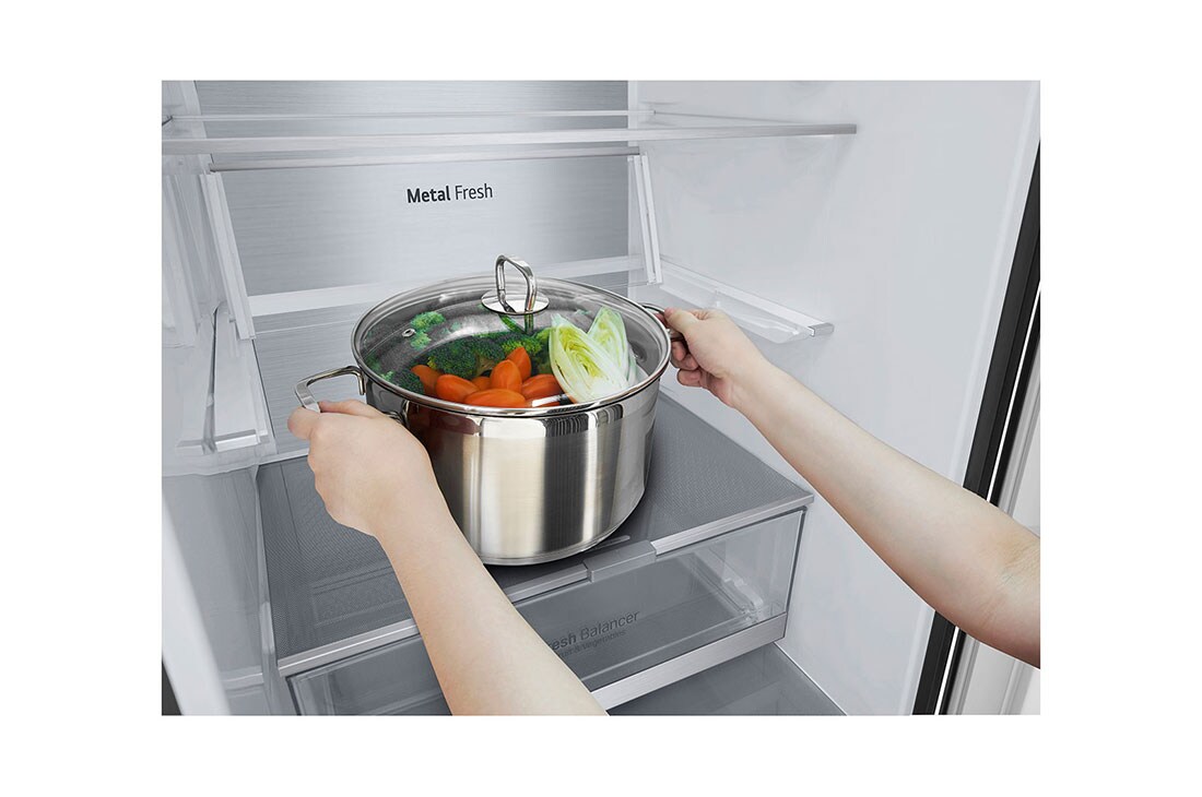 LG Хладилник c долна камера, DoorCooling+™ и ThinQ™ технология, 384L капацитет, GBB92MCACP1, GBB92MCACP1, thumbnail 8