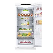 LG Хладилник c долна камера, DoorCooling+™ технология, 387L капацитет, отворена горна врата с изглед към храната, GBV7280CSW, thumbnail 11