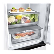 LG Хладилник c долна камера, DoorCooling+™ технология, 387L капацитет, Чекмедже с храна, GBV7280CSW, thumbnail 5