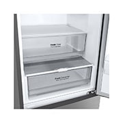 LG Хладилник c долна камера, DoorCooling+™ технология, 384L капацитет, Подробен изглед на чекмеджето, GBP52PZNCN1, thumbnail 7