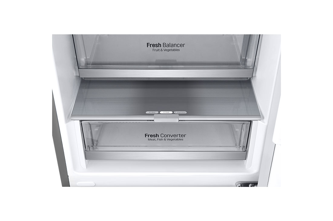 LG Хладилник c долна камера, DoorCooling+™ технология, 387L капацитет, Door cooling и LED осветление, GBV7280CMB, thumbnail 5