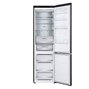 LG Хладилник c долна камера, DoorCooling+™ технология, 387L капацитет, Отворена предна врата без изглед към храната, GBV7280CEV, thumbnail 4