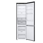 LG Хладилник c долна камера, DoorCooling+™ технология, 384L капацитет, Отворена предна врата без изглед към храната, GBP62MCNBC, thumbnail 4