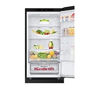 LG Хладилник c долна камера, DoorCooling<sup>+</sup>™ технология, 344L капацитет, Предна горна врата, отворена с изглед към храната, GBV3100EEP, thumbnail 9