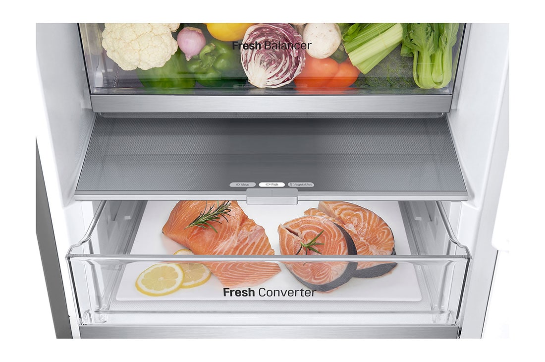 LG Хладилник c долна камера, DoorCooling+™ технология, 344L капацитет, Чекмедже без храна, GBV7180CPY, thumbnail 6