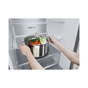 LG Хладилник c долна камера, DoorCooling+™ технология, 344L капацитет, Чекмедже без храна, GBV7180CPY, thumbnail 8