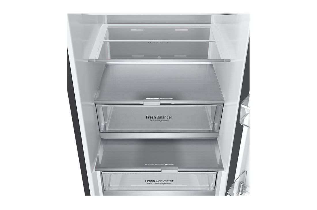 LG Хладилник c долна камера, DoorCooling+™ технология, 387L капацитет, Чекмедже без храна, GBB72BM9DQ, thumbnail 5