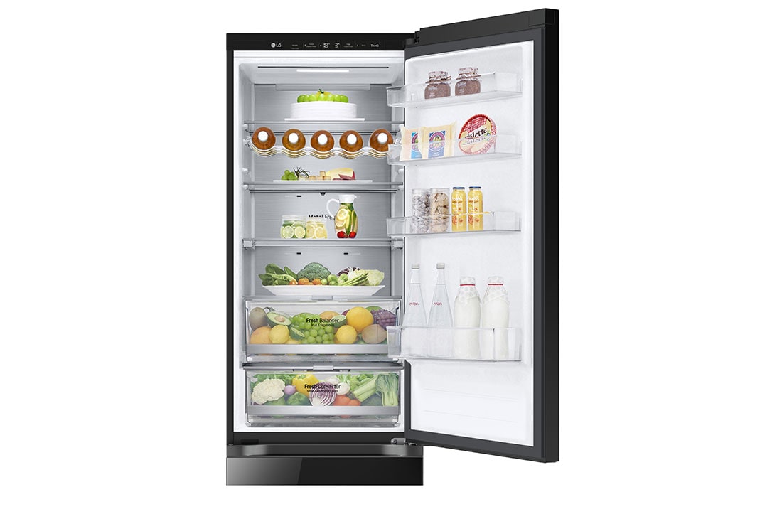 LG Хладилник c долна камера, DoorCooling+™ технология, 387L капацитет, Чекмедже с храна, GBB72BM9DQ, thumbnail 6