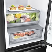 LG Хладилник c долна камера, DoorCooling+™ технология, 387L капацитет, Чекмедже с храна, GBB72BM9DQ, thumbnail 7