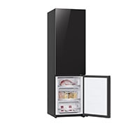 LG Хладилник c долна камера, DoorCooling+™ технология, 387L капацитет, Отворена лява врата с изглед към храната, GBB72BM9DQ, thumbnail 9