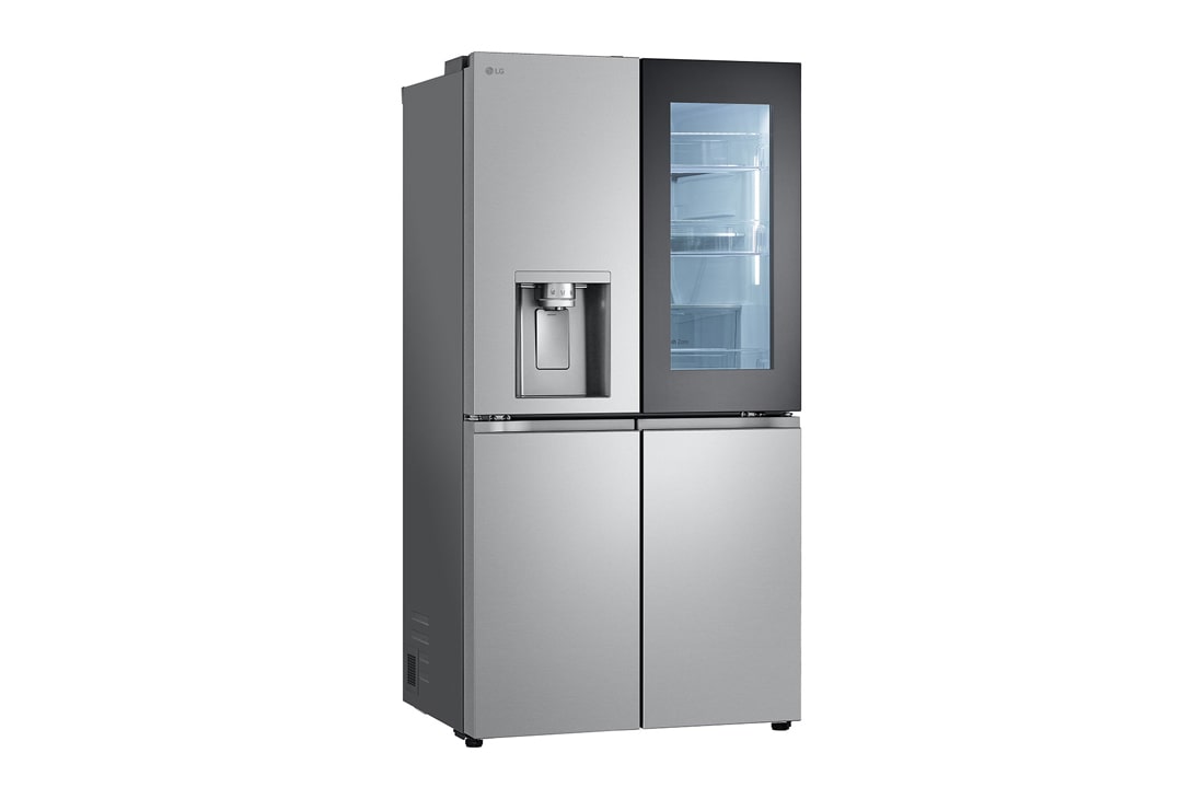 LG InstaView™ Multi-Door хладилник, DoorCooling⁺™, Craft Ice™ и ThinQ™ технология, 638L капацитет, Изглед от лявата страна, GMG960MBEE, thumbnail 13