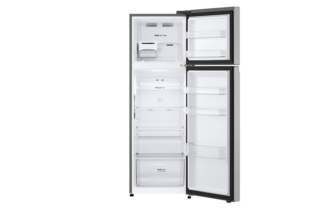 LG Хладилник c горна камера, DoorCooling<sup>+</sup>™ технология, 266L капацитет, Отворена предна врата без изглед към храната, GTBV20PYGKD, thumbnail 3