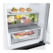 LG Хладилник c долна камера, DoorCooling+™ технология, 344L капацитет, Чекмедже с храна, GBV3100DSW, thumbnail 5