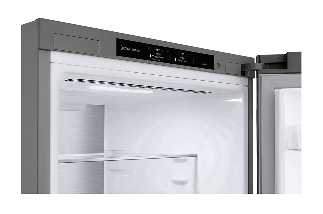 LG Хладилник c долна камера, DoorCooling+™ технология, 387L капацитет, Изглед на поставката за лед 1, GBV7280AMB, thumbnail 7
