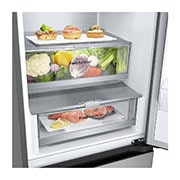 LG Хладилник c долна камера, DoorCooling+™ технология, 387L капацитет, Чекмедже с храна, GBV7280AMB, thumbnail 9