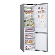 LG Хладилник c долна камера, DoorCooling+™ технология, 387L капацитет, Отворена лява врата с изглед към храната, GBV7280AMB, thumbnail 12
