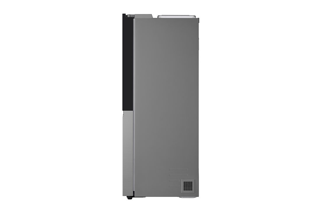 LG InstaView™ Side-by-Side хладилник, DoorCooling+™ и ThinQ™ технология, 635L капацитет, Страничен изглед, GSGV80PYLL, thumbnail 16