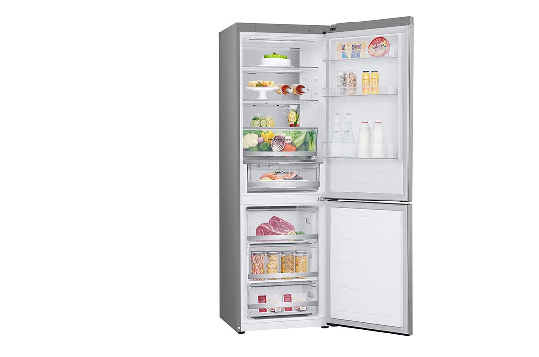 LG Хладилник c долна камера, DoorCooling⁺™ технология, 344L капацитет, Изглед от дясната страна, GBV5150DPY, thumbnail 11