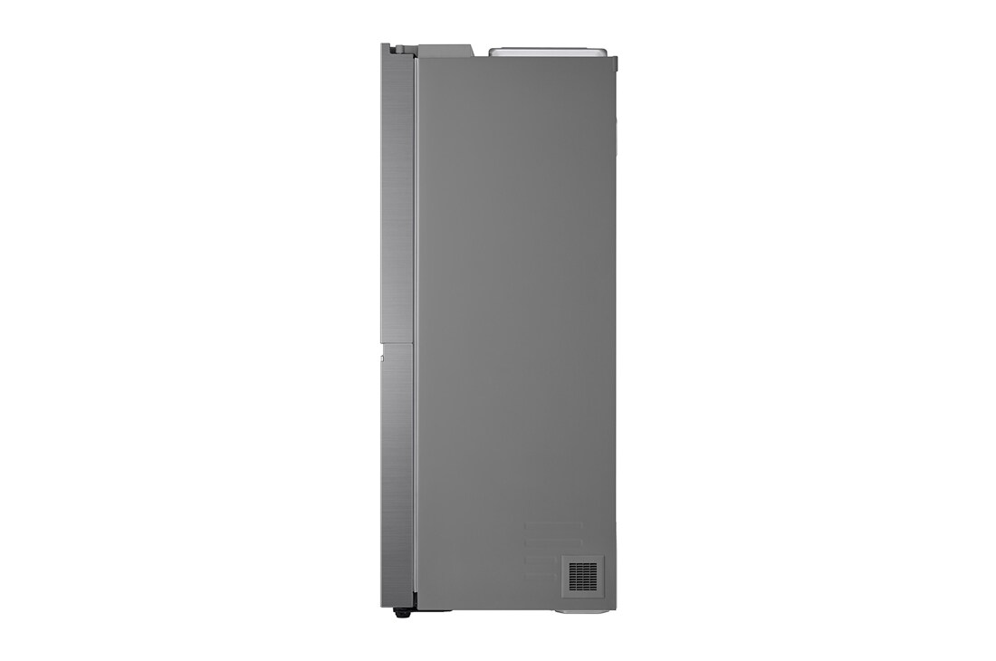 LG Side-by-Side хладилник, DoorCooling+™ технология, 655L капацитет, Страничен изглед, GSBV70PZTE, thumbnail 11