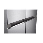 LG Side-by-Side хладилник, DoorCooling+™ технология, 655L капацитет, Детайлен изглед на дръжката, GSBV70PZTE, thumbnail 6