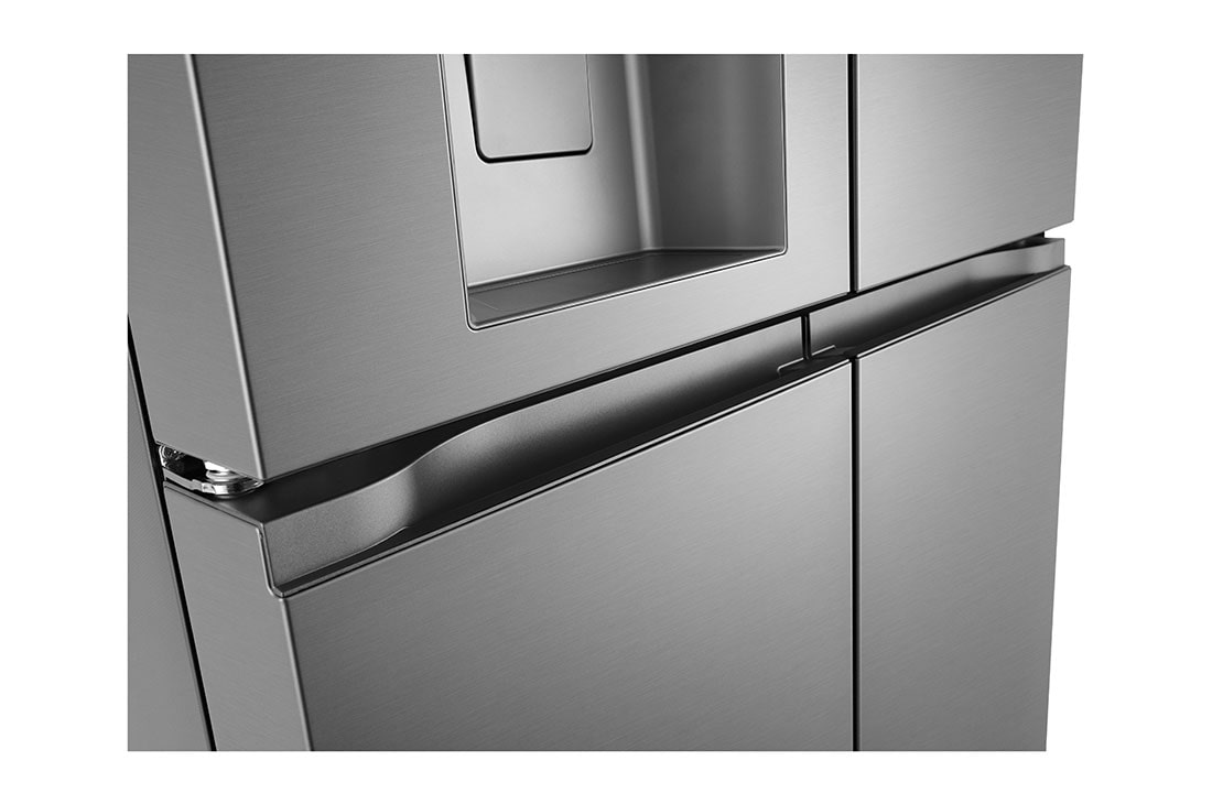 LG Multi-Door хладилник, ThinQ™ технология, 508L капацитет, Детайлен изглед на дръжката, GML861PYPE, thumbnail 8