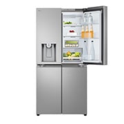 LG Multi-Door хладилник, ThinQ™ технология, 508L капацитет, Предна горна врата, отворена с изглед към храната, GML861PYPE, thumbnail 2