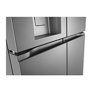 LG Multi-Door хладилник, ThinQ™ технология, 508L капацитет, Детайлен изглед на дръжката, GML861PYPE, thumbnail 8