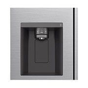 LG Side-by-Side хладилник, 635L капацитет, Отворена лява врата с изглед към храната, GSLV50PZXE, thumbnail 4