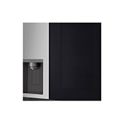 LG InstaView™ Side-by-Side хладилник, DoorCooling+™ и ThinQ™ технология, 635L капацитет, Изглед на поставката за лед 2, GSGV81PYLL, thumbnail 8