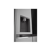 LG InstaView™ Side-by-Side хладилник, DoorCooling+™ и ThinQ™ технология, 635L капацитет, Изглед на поставката за лед 1, GSGV81PYLL, thumbnail 9