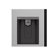 LG InstaView™ Side-by-Side хладилник, DoorCooling+™ и ThinQ™ технология, 635L капацитет, Изглед на поставката за лед 2, GSGV81PYLL, thumbnail 10