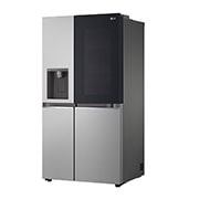 LG InstaView™ Side-by-Side хладилник, DoorCooling+™ и ThinQ™ технология, 635L капацитет, Изглед от дясната страна, GSGV81PYLL, thumbnail 15