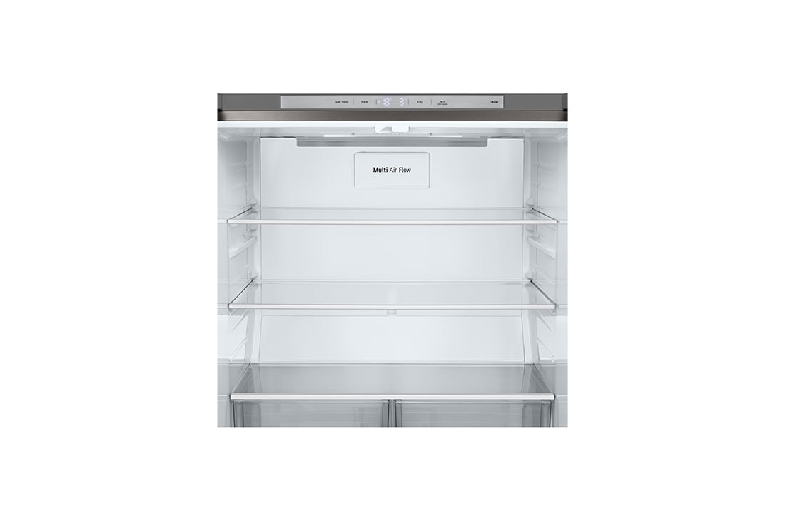 LG Multi-Door хладилник, DoorCooling+™ технология, 530L капацитет, Изглед на поставката за лед , GMB860PYDE, thumbnail 6