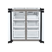 LG Multi-Door хладилник, DoorCooling+™ технология, 530L капацитет, Отворена предна врата без изглед към храната, GMB860PYDE, thumbnail 3