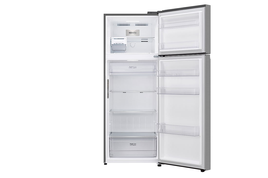 LG Хладилник c горна камера, DoorCooling+™ и ThinQ™ технология, 361L капацитет, Отворена предна врата без изглед към храната, GTBV44PYBKD, thumbnail 3