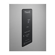 LG Хладилник c горна камера, DoorCooling+™ и ThinQ™ технология, 361L капацитет, Детайлен изглед на дръжката, GTBV44PYBKD, thumbnail 12