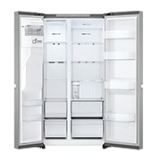 LG Side-by-Side хладилник, 641L капацитет, Отворена предна врата без изглед към храната, GSLC41PYPE, thumbnail 3