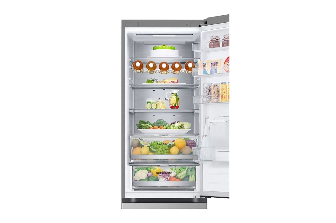 LG Хладилник c долна камера, DoorCooling+™ и ThinQ™ технология, 386L капацитет, Изглед на поставката за лед 1, GBF7272DPY, thumbnail 8