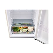 LG Хладилник c горна камера, DoorCooling+™ и ThinQ™ технология, 361L капацитет, Подробен изглед на чекмеджето, GTBV44SEBKD, thumbnail 11