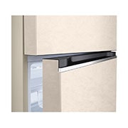 LG Хладилник c горна камера, DoorCooling+™ и ThinQ™ технология, 361L капацитет, Детайлен изглед на дръжката, GTBV44SEBKD, thumbnail 12
