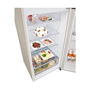 LG Хладилник c горна камера, DoorCooling+™ и ThinQ™ технология, 361L капацитет, Чекмедже с храна, GTBV44SEBKD, thumbnail 6