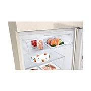 LG Хладилник c горна камера, DoorCooling+™ и ThinQ™ технология, 361L капацитет, Изглед на поставката за лед 2, GTBV44SEBKD, thumbnail 9