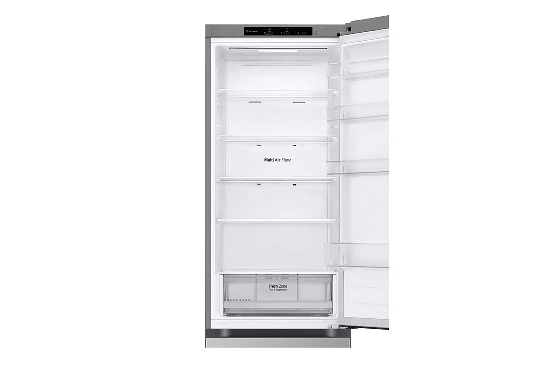 LG Хладилник c долна камера, DoorCooling+™ технология, 387L капацитет, Отворена предна врата без изглед към храната, GBV22L0EPY, thumbnail 10