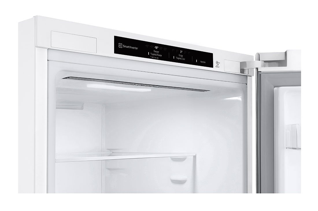 LG Хладилник c долна камера, DoorCooling+™ технология, 344L капацитет, Отворена предна врата без изглед към храната, GBV21L0ESW, thumbnail 10