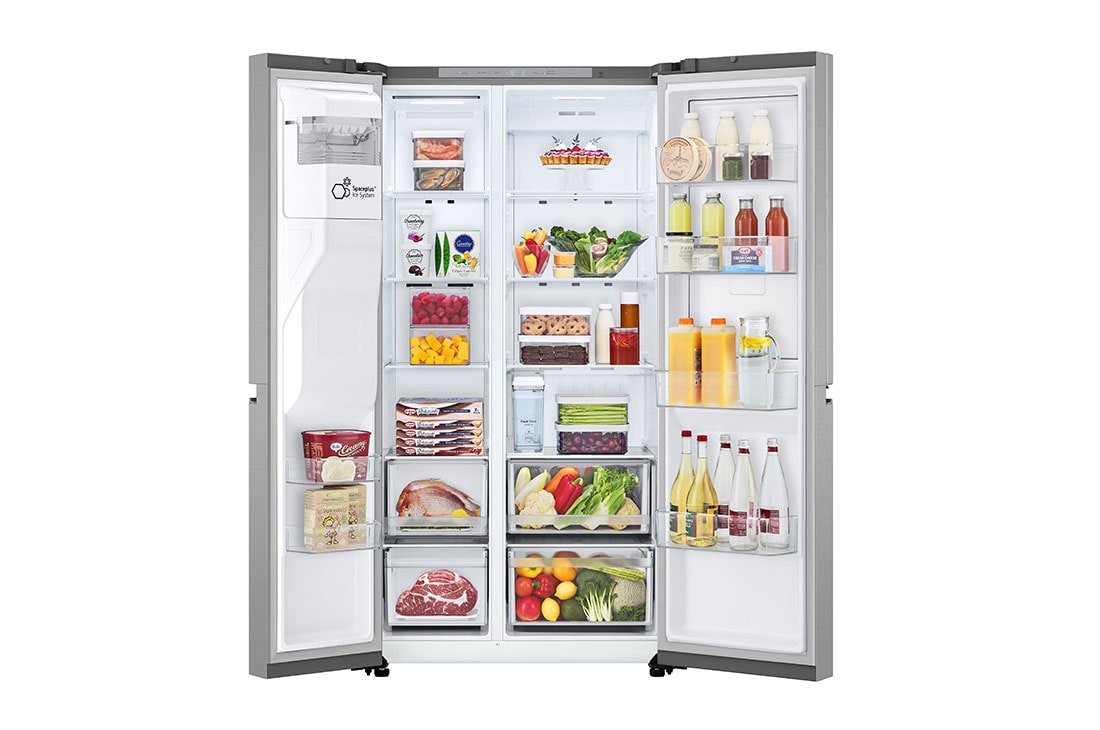 LG Door-in-Door™ Side-by-Side хладилник, 641L капацитет, Отворена лява врата&nbsp;без изглед към&nbsp;храната, GSJC41PYPE, thumbnail 5
