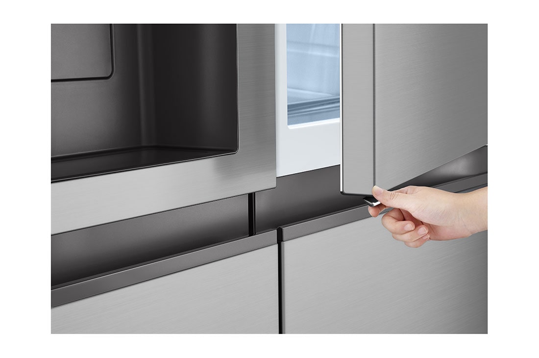 LG Door-in-Door™ Side-by-Side хладилник, 641L капацитет, Детайлен изглед на дръжката, GSJC41PYPE, thumbnail 8