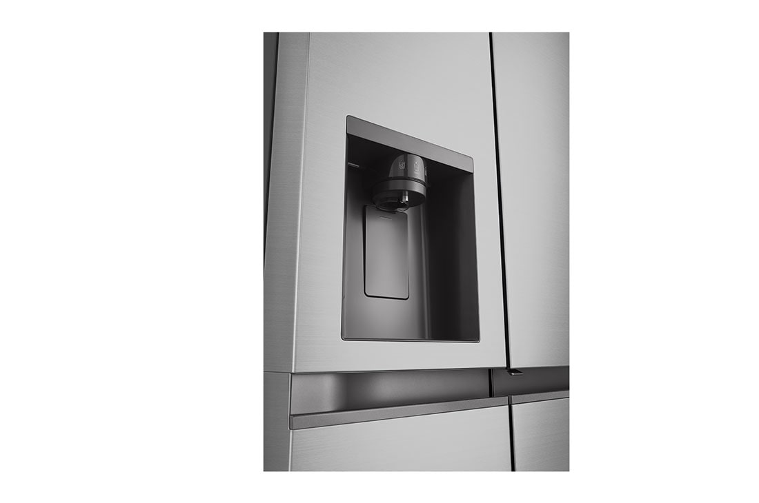 LG Door-in-Door™ Side-by-Side хладилник, 641L капацитет, Изглед от дясната страна, GSJC41PYPE, thumbnail 11